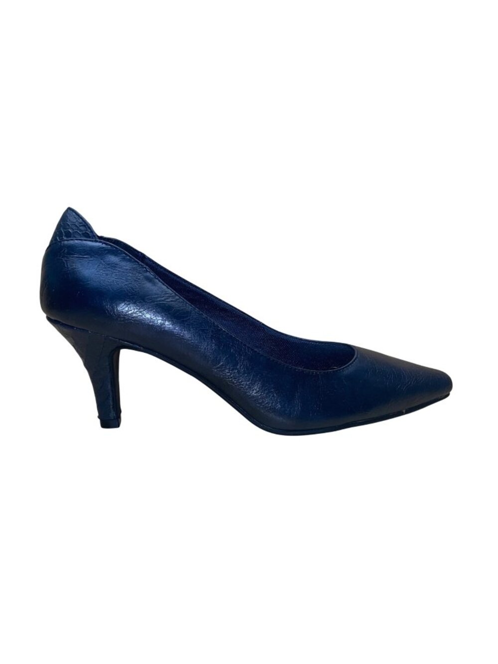 Life Stride Women’s Cruise Navy Faux LeatherPointed Toe Klarissa Heels Size 9.5